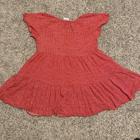 Red Dress with White Print - Picture 2 of 6